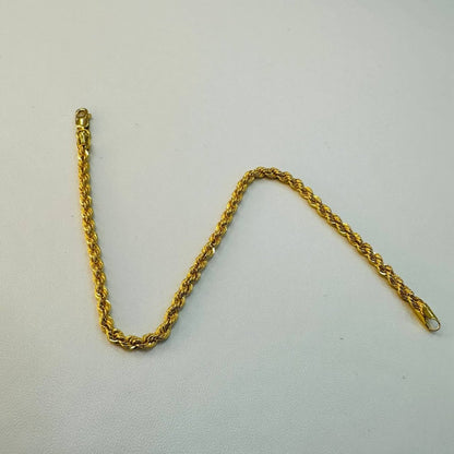 22k / 916 Gold Hollow Rope Bracelet by Best Gold Shop - Best Gold Shop 22k gold 22k gold bracelet 916 gold Bracelets