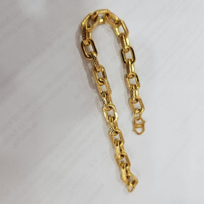 22k / 916 Gold Hollow Wan Zi / Anchor Bracelet by Best Gold Shop - Best Gold Shop 22k gold 22k gold bracelet 916 gold Bracelets