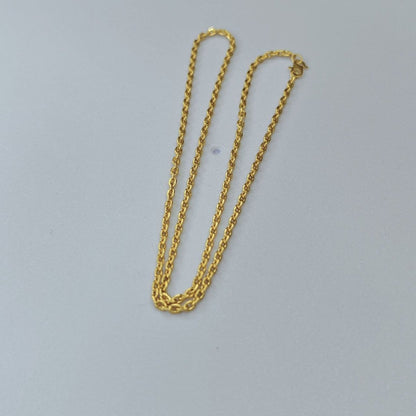 22k / 916 Gold Hollow Wan Zi Necklace - Best Gold Shop 22k gold 22k gold chain 22k gold necklace Necklaces