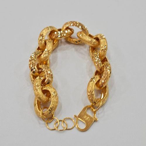 22k / 916 Gold Imperial Chunky Chain Bracelet by Best Gold Shop - Best Gold Shop 22k gold 22k gold bracelet 916 gold Bracelets