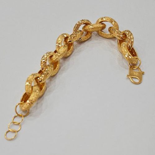 22k / 916 Gold Imperial Chunky Chain Bracelet by Best Gold Shop - Best Gold Shop 22k gold 22k gold bracelet 916 gold Bracelets