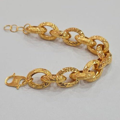 22k / 916 Gold Imperial Chunky Chain Bracelet by Best Gold Shop - Best Gold Shop 22k gold 22k gold bracelet 916 gold Bracelets