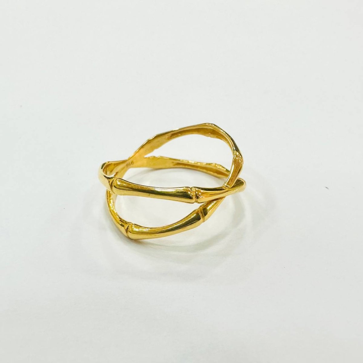 22k / 916 Gold Italy design Bamboo Ring - Best Gold Shop 22k gold 22k gold ring 916 gold 916 gold