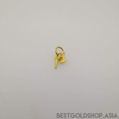 22k / 916 Gold Key and Lock Pendant - Best Gold Shop 22k gold 22k gold pendant 916 gold 916 gold