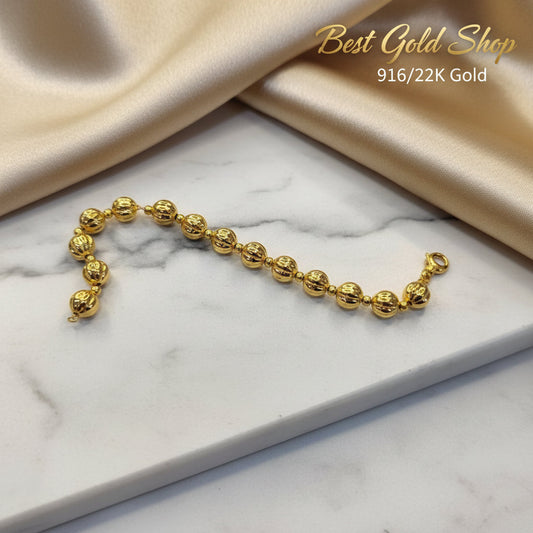 22k / 916 Gold Lantern Bracelet by Best Gold ShopBraceletsBest Gold Shop
