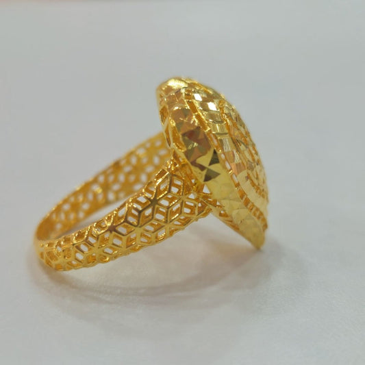 22k / 916 Gold Lightweight Heart Ring - Best Gold Shop 22k gold 22k gold ring 916 gold Rings