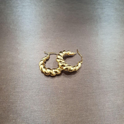 22k / 916 Gold Loop Earring High Polish - Best Gold Shop 22k gold 22k gold earring 916 gold Earrings