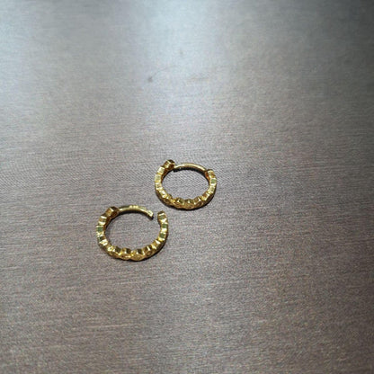 22k / 916 Gold Loop high polish Earring - Best Gold Shop 22k gold 22k gold earring 916 gold 916 gold