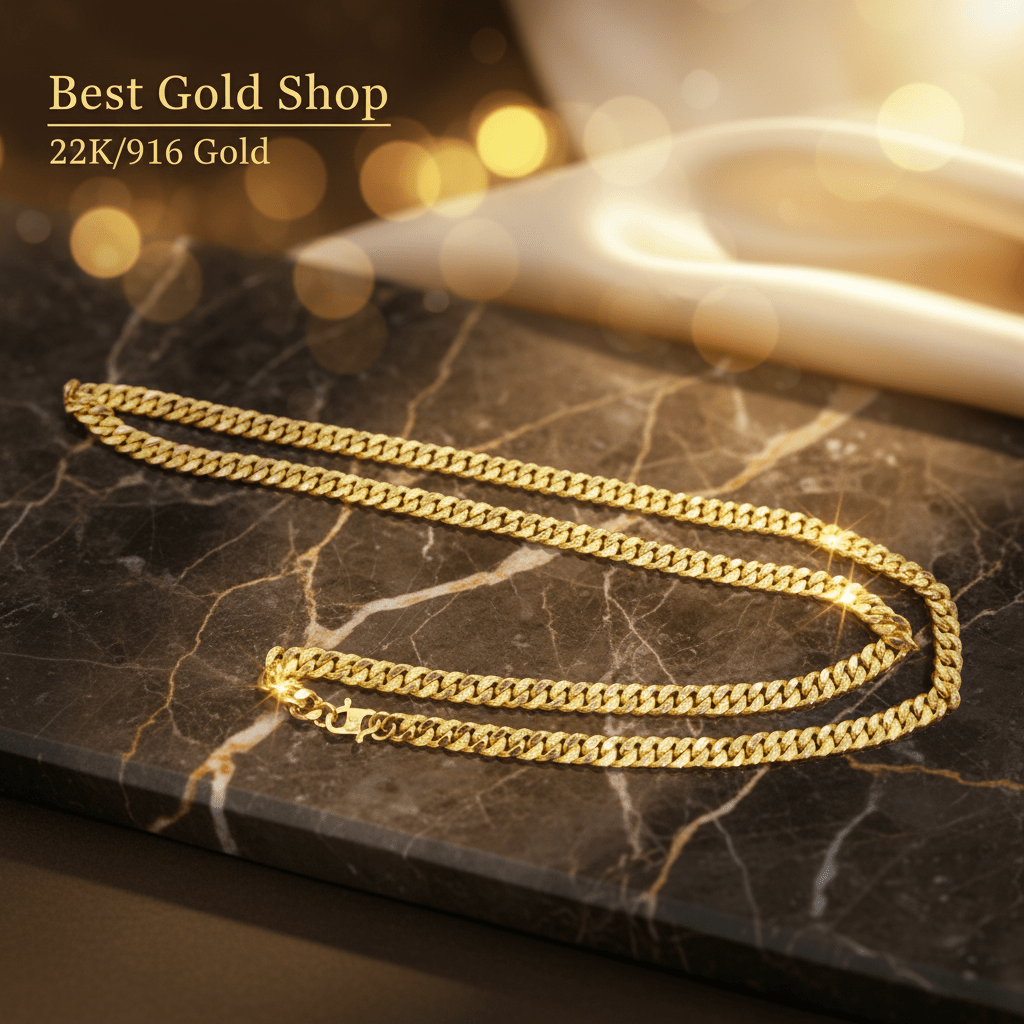 22k / 916 Gold Milo / Cowboy Necklace by Best Gold ShopNecklacesBest Gold Shop