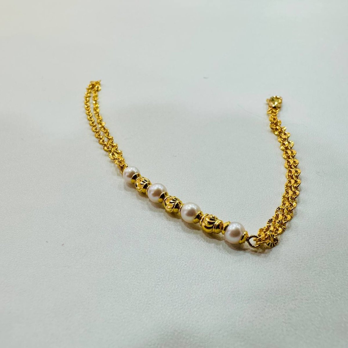 22K / 916 Gold Pearl Bracelet by Best Gold Shop - Best Gold Shop 22k gold 22k gold bracelet 916 gold Bracelets