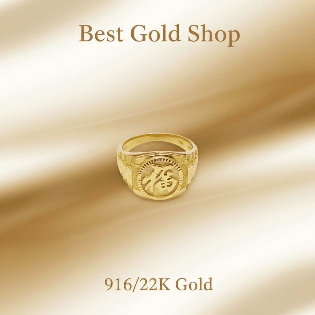 22k / 916 Gold Prosperity Ring V2 by Best Gold Shop916 goldBest Gold Shop