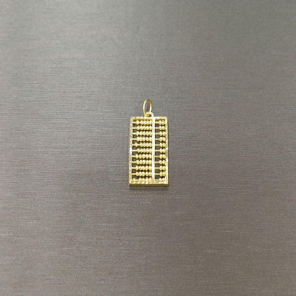 22k / 916 Gold Rectangle abacus pendant - Best Gold Shop 22k gold 22k Gold Charms 22k gold pendant Charms & Pendants