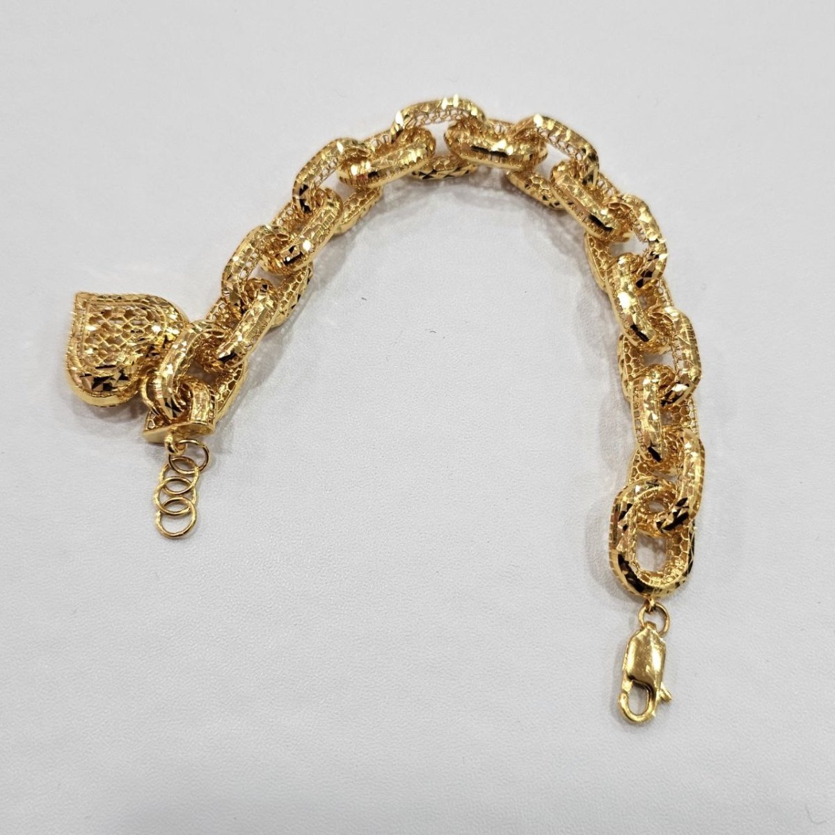 22k / 916 Gold Regal Link Charm by Best Gold Shop - Best Gold Shop 22k gold 22k gold bracelet 916 gold Bracelets