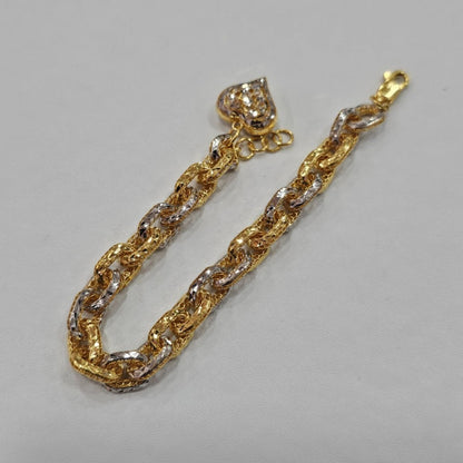 22k / 916 Gold Regal Link Charm by Best Gold Shop - Best Gold Shop 22k gold 22k gold bracelet 916 gold Bracelets
