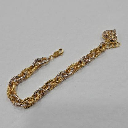22k / 916 Gold Regal Link Charm by Best Gold Shop - Best Gold Shop 22k gold 22k gold bracelet 916 gold Bracelets