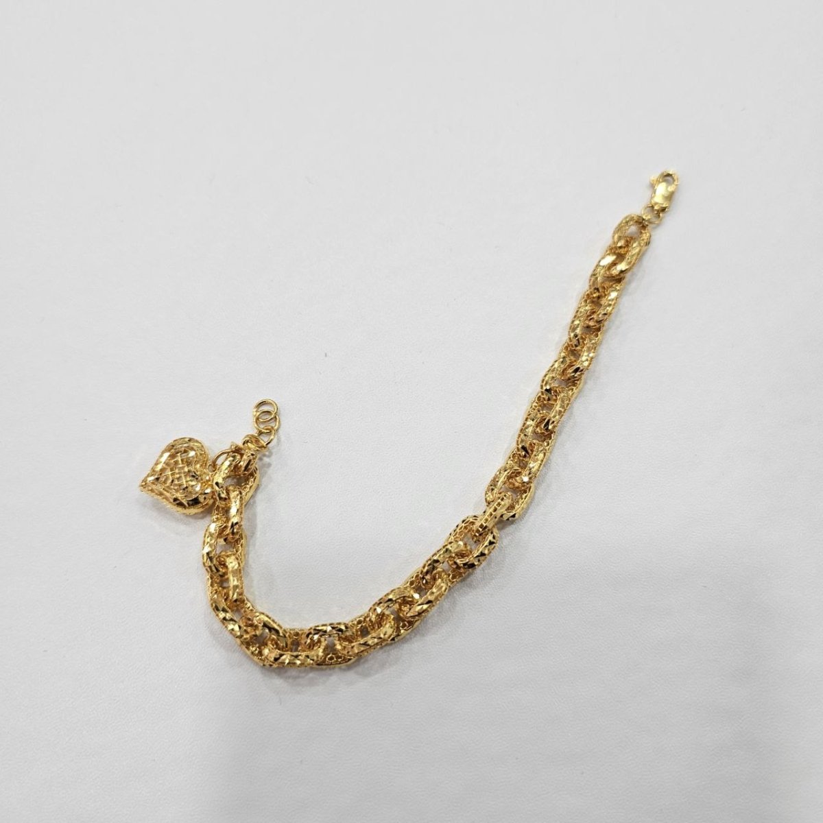 22k / 916 Gold Regal Link Charm by Best Gold Shop - Best Gold Shop 22k gold 22k gold bracelet 916 gold Bracelets