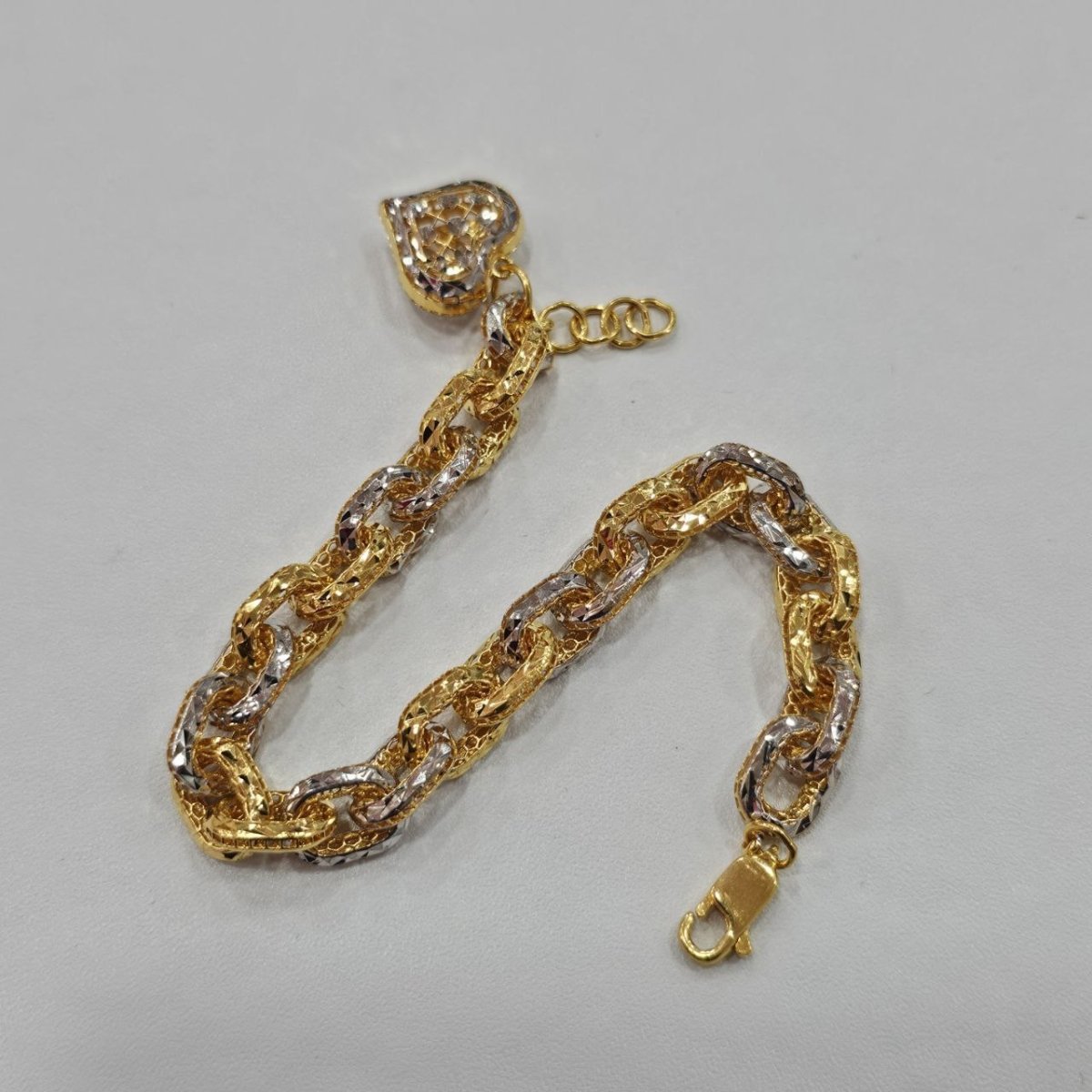 22k / 916 Gold Regal Link Charm by Best Gold Shop - Best Gold Shop 22k gold 22k gold bracelet 916 gold Bracelets