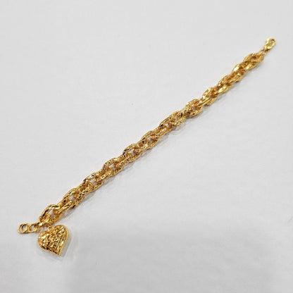22k / 916 Gold Regal Link Charm by Best Gold Shop - Best Gold Shop 22k gold 22k gold bracelet 916 gold Bracelets