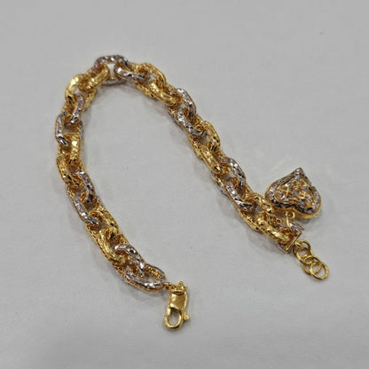22k / 916 Gold Regal Link Charm by Best Gold Shop - Best Gold Shop 22k gold 22k gold bracelet 916 gold Bracelets
