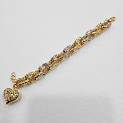 22k / 916 Gold Regal Link Charm by Best Gold Shop - Best Gold Shop 22k gold 22k gold bracelet 916 gold Bracelets
