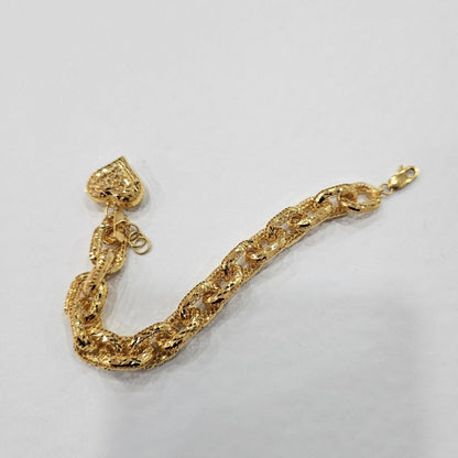22k / 916 Gold Regal Link Charm by Best Gold Shop - Best Gold Shop 22k gold 22k gold bracelet 916 gold Bracelets