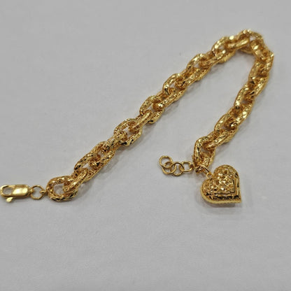 22k / 916 Gold Regal Link Charm by Best Gold Shop - Best Gold Shop 22k gold 22k gold bracelet 916 gold Bracelets