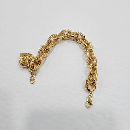 22k / 916 Gold Regal Link Charm by Best Gold Shop - Best Gold Shop 22k gold 22k gold bracelet 916 gold Bracelets