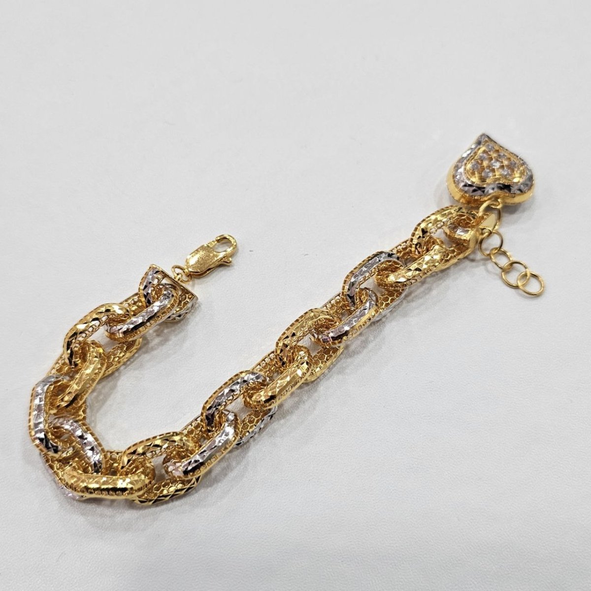 22k / 916 Gold Regal Link Charm by Best Gold Shop - Best Gold Shop 22k gold 22k gold bracelet 916 gold Bracelets