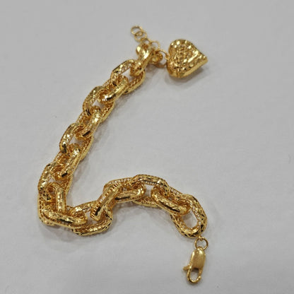 22k / 916 Gold Regal Link Charm by Best Gold Shop - Best Gold Shop 22k gold 22k gold bracelet 916 gold Bracelets