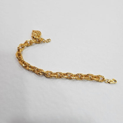 22k / 916 Gold Regal Link Charm by Best Gold Shop - Best Gold Shop 22k gold 22k gold bracelet 916 gold Bracelets