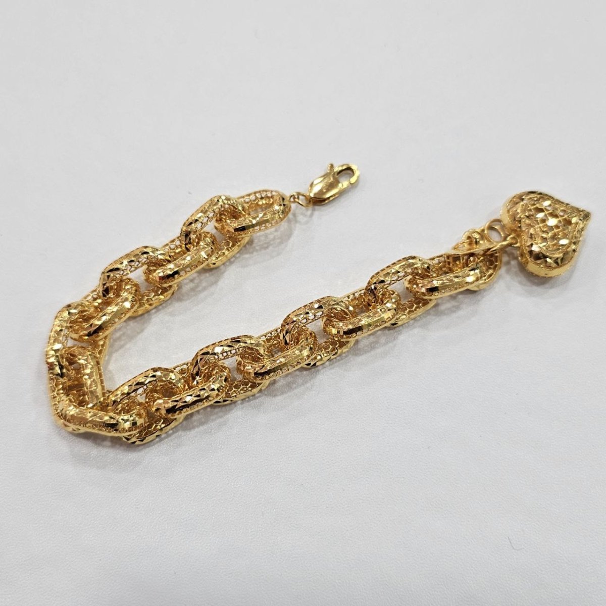 22k / 916 Gold Regal Link Charm by Best Gold Shop - Best Gold Shop 22k gold 22k gold bracelet 916 gold Bracelets