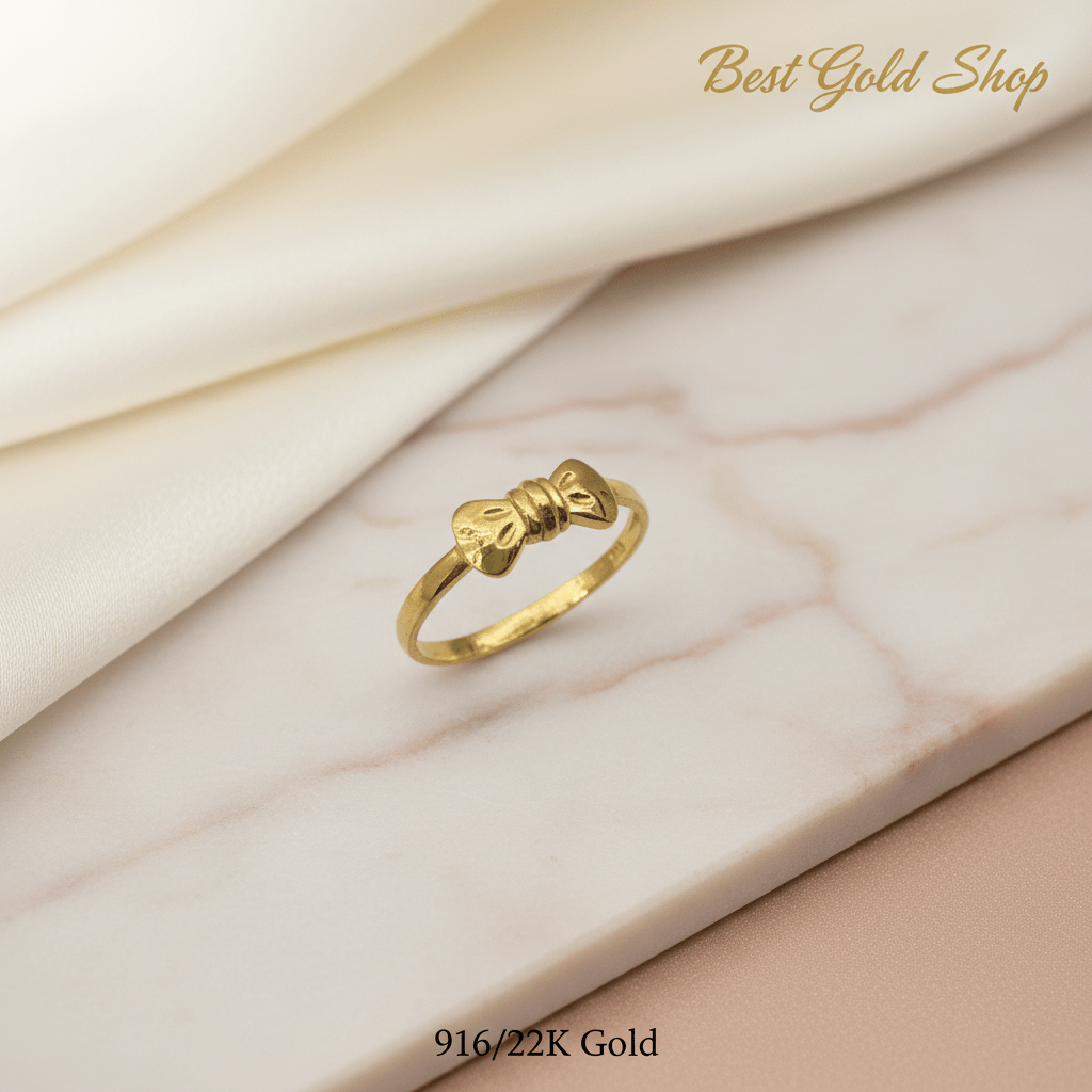 22k / 916 Gold Ribbon Ring V2 by Best Gold ShopRingsBest Gold Shop