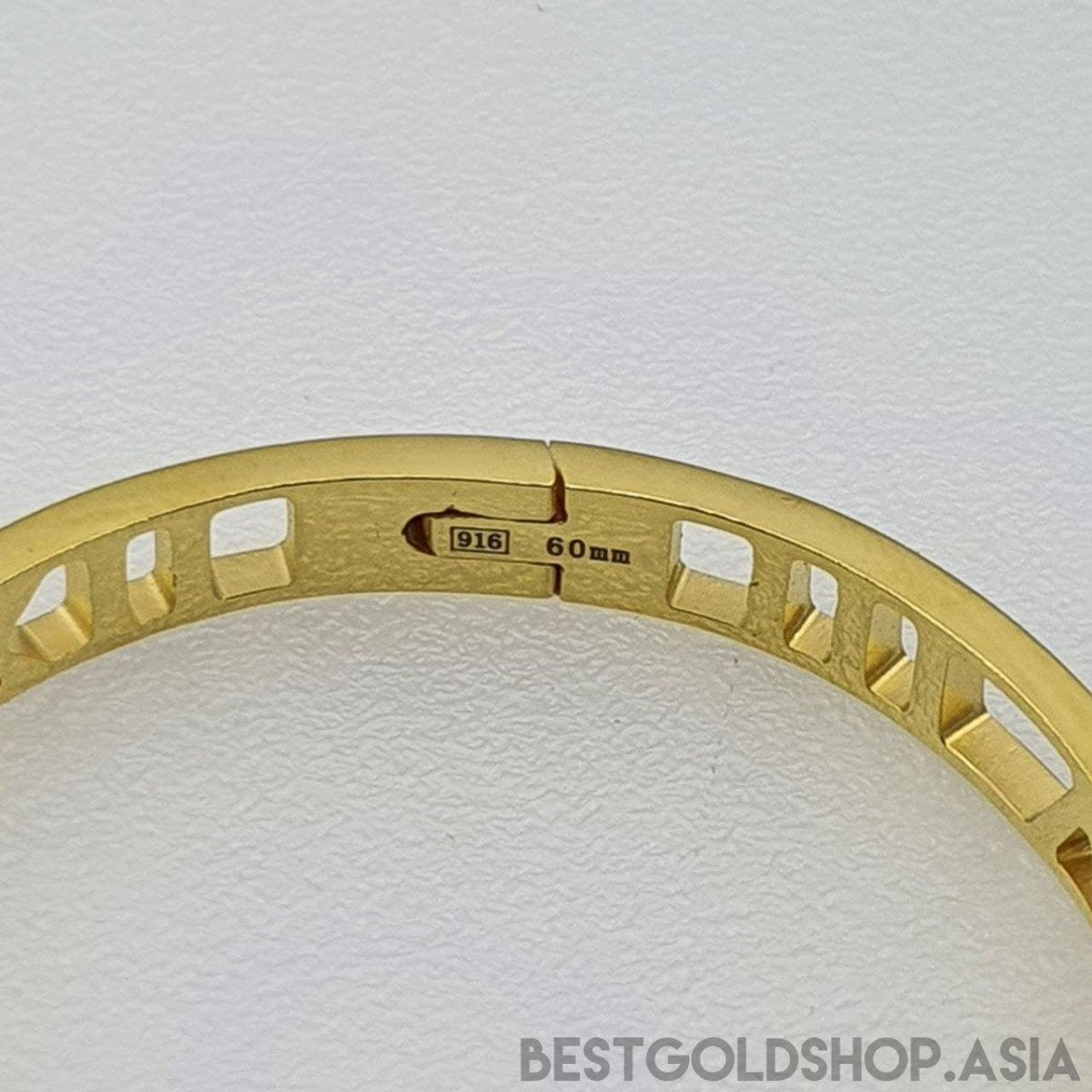 22k / 916 Gold Roman numeral Bangle - Best Gold Shop 22k gold 22k gold bangle 916 gold 916 gold