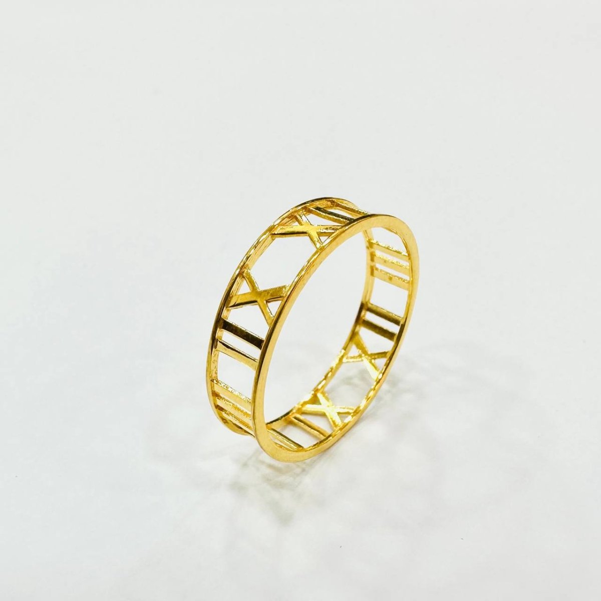 22k / 916 Gold Roman Ring Light Weight - Best Gold Shop 22k gold 22k gold ring 916 gold 916 gold