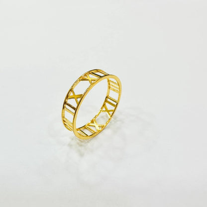 22k / 916 Gold Roman Ring Light Weight - Best Gold Shop 22k gold 22k gold ring 916 gold 916 gold