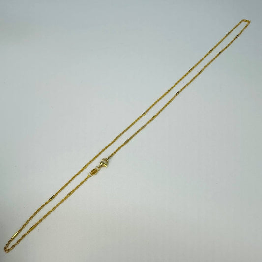 22k/ 916 Gold Rope and Bar Necklace by Best Gold Shop - Best Gold Shop 22k gold 22k gold chain 22k gold necklace Necklaces