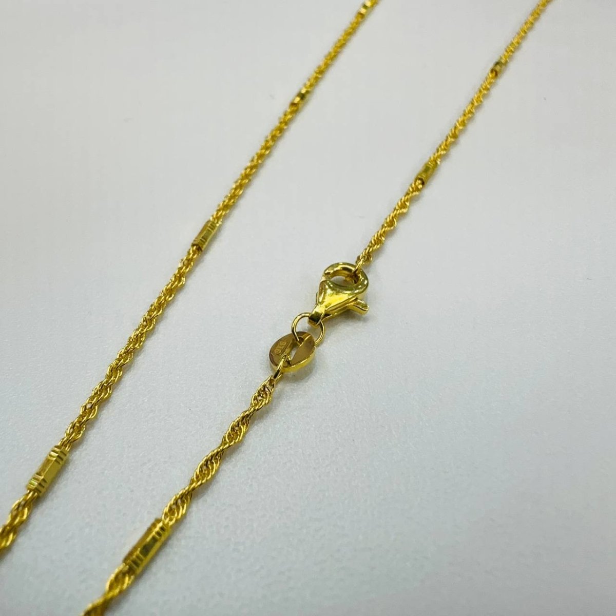 22k/ 916 Gold Rope and Bar Necklace by Best Gold Shop - Best Gold Shop 22k gold 22k gold chain 22k gold necklace Necklaces