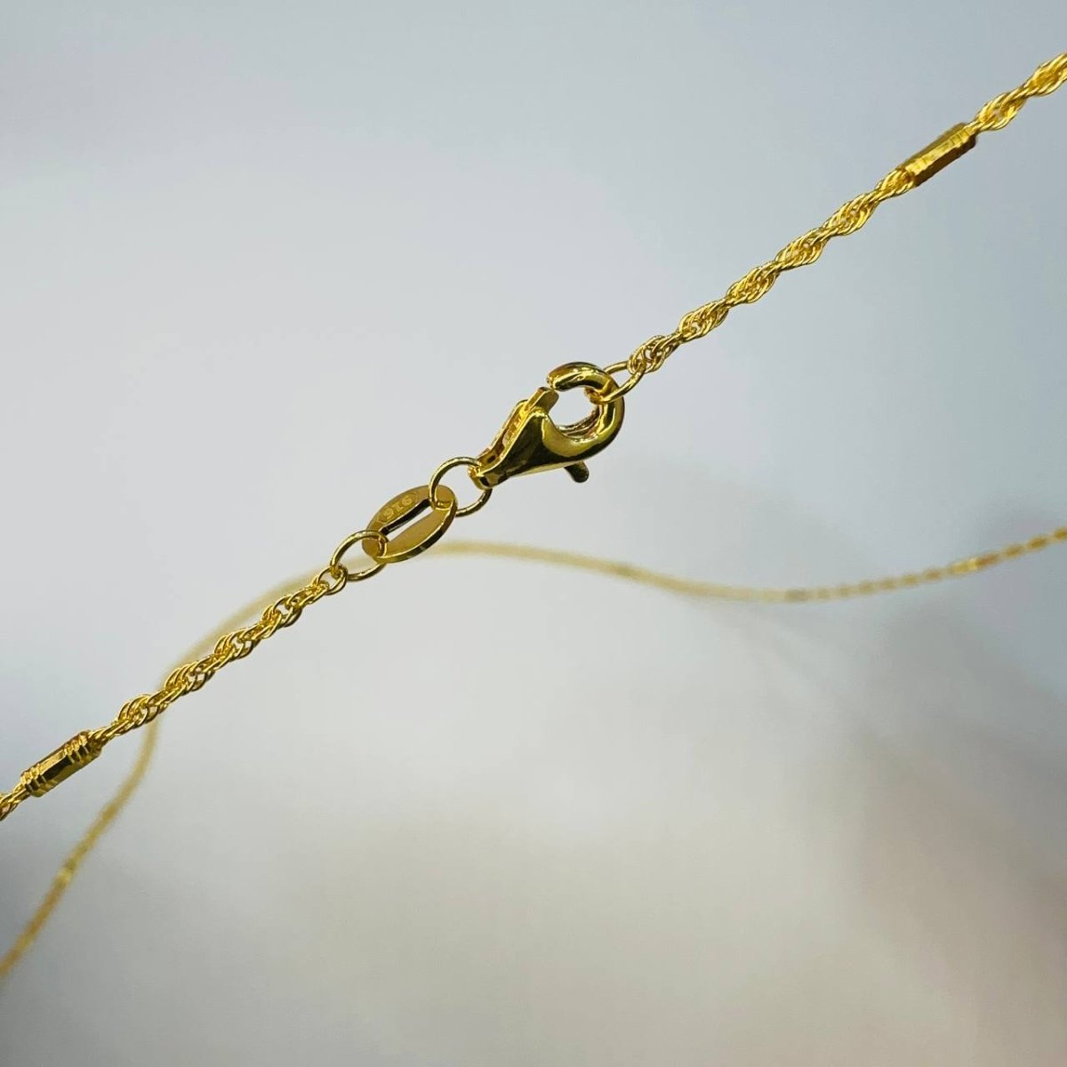 22k/ 916 Gold Rope and Bar Necklace by Best Gold Shop - Best Gold Shop 22k gold 22k gold chain 22k gold necklace Necklaces