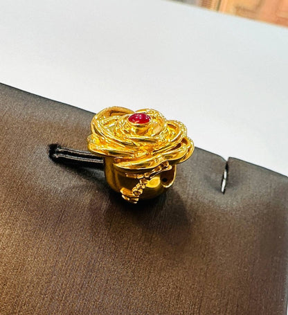22k / 916 Gold Rose Grandiose Charm - Best Gold Shop 22k gold 22k Gold Charms 916 gold Charms & Pendants