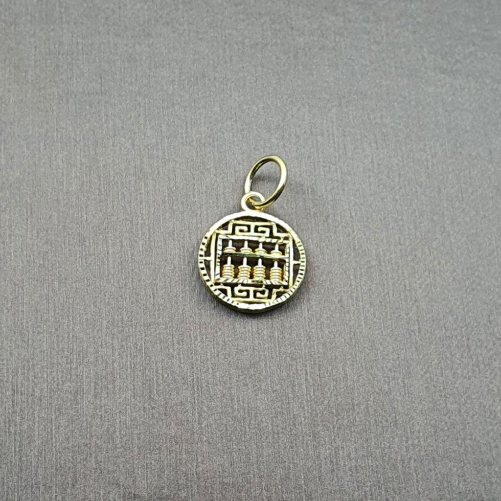 22k / 916 Gold round abacus pendant - Best Gold Shop 22k gold 22k gold pendant 916 gold 916 gold