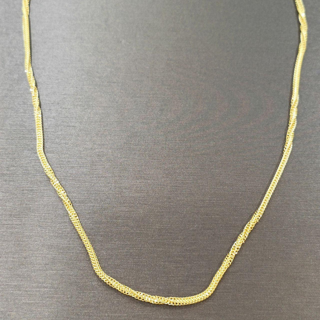 22k / 916 Gold Shiny Box Necklace-916 gold-Best Gold Shop