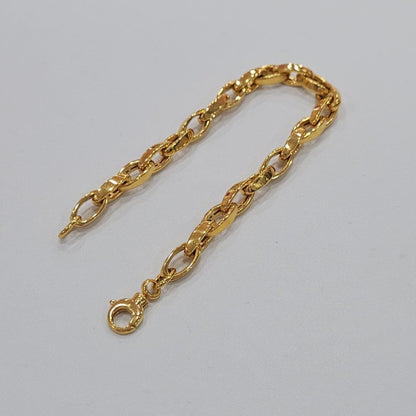 22k / 916 Gold Shiny Siput Bracelet Simple Vintage - Best Gold Shop 22k gold 22k gold bracelet 916 gold Bracelets