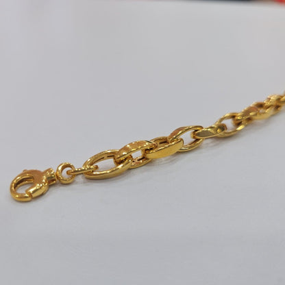 22k / 916 Gold Shiny Siput Bracelet Simple Vintage - Best Gold Shop 22k gold 22k gold bracelet 916 gold Bracelets