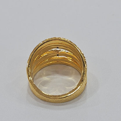 22K / 916 Gold Significant Ring with full Round Design - Best Gold Shop 22k gold 22k gold ring 916 gold Rings