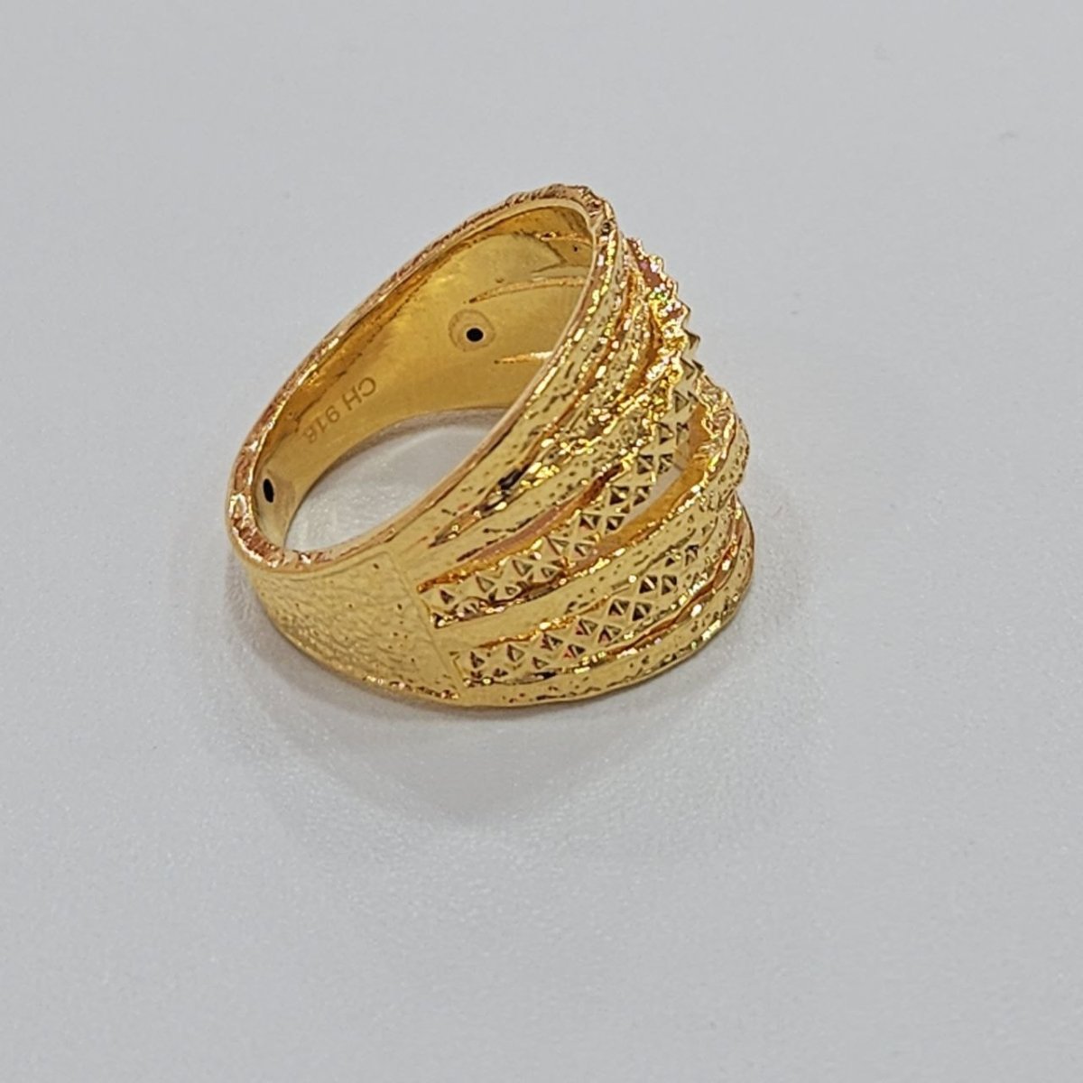 22K / 916 Gold Significant Ring with full Round Design - Best Gold Shop 22k gold 22k gold ring 916 gold Rings