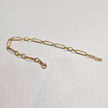 22k / 916 Gold Sleek Paperclip Chain Bracelet - Best Gold Shop 22k gold 22k gold bracelet 916 gold Bracelets