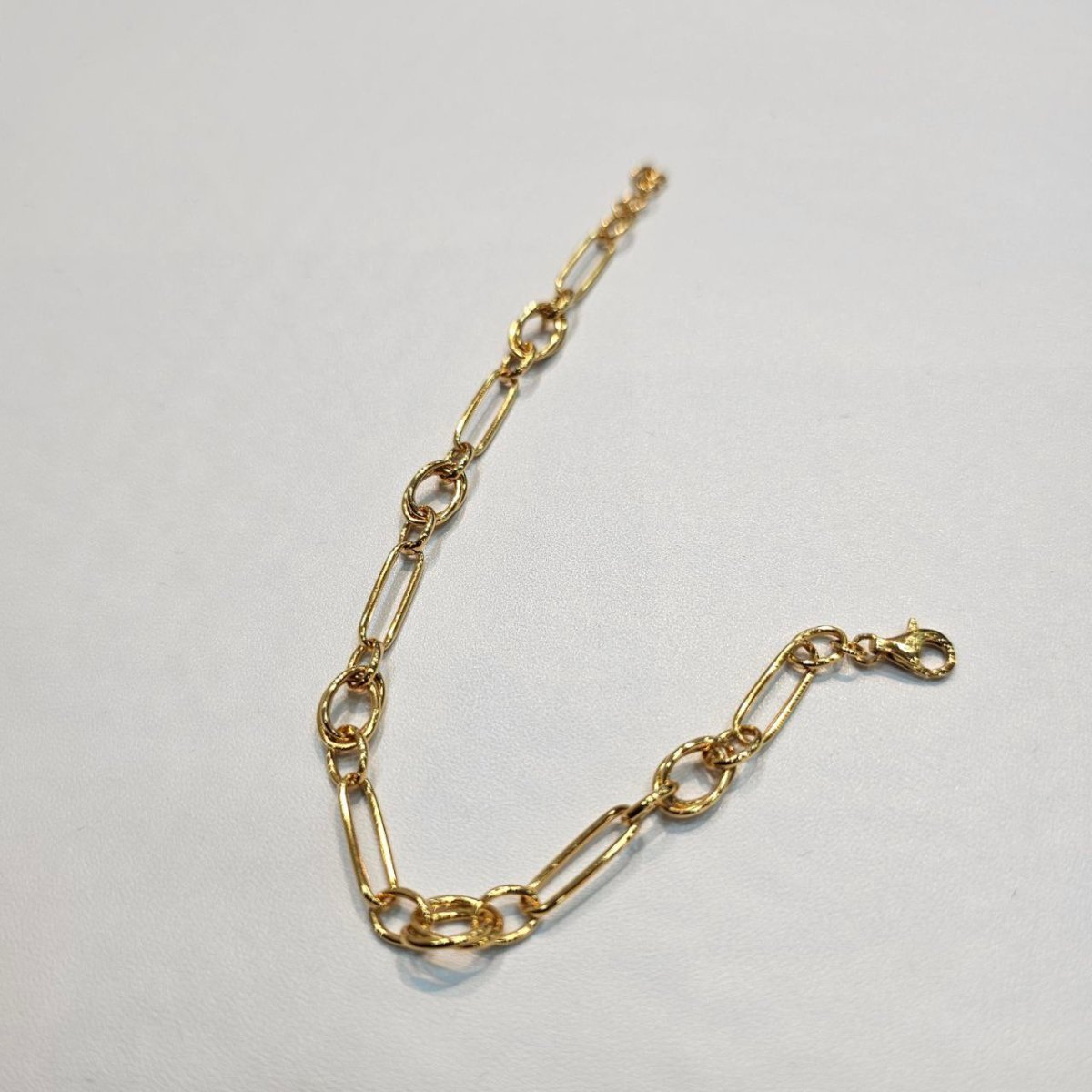 22k / 916 Gold Sleek Paperclip Chain Bracelet - Best Gold Shop 22k gold 22k gold bracelet 916 gold Bracelets