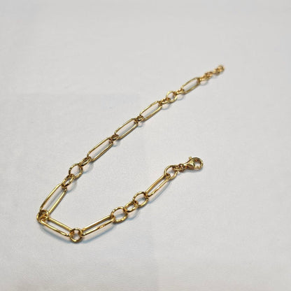 22k / 916 Gold Sleek Paperclip Chain Bracelet - Best Gold Shop 22k gold 22k gold bracelet 916 gold Bracelets