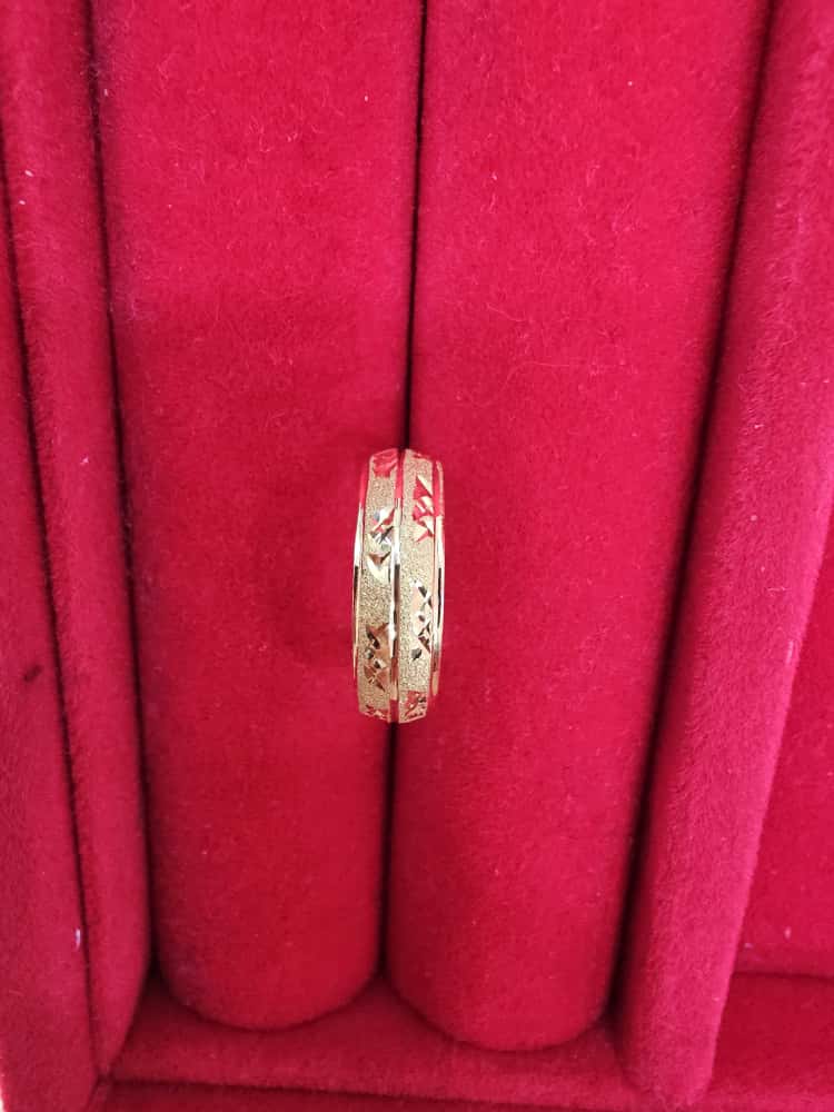 22k / 916 Gold Slim Hollow Ring V3 - Best Gold Shop 22k gold 22k gold ring 916 gold Rings