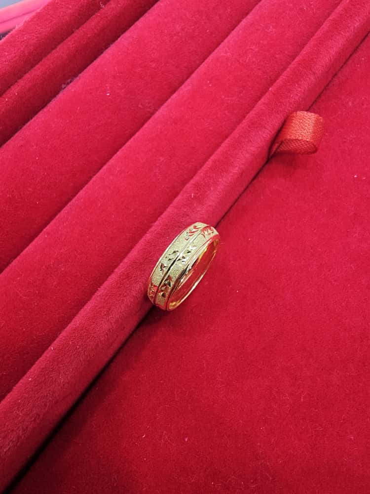 22k / 916 Gold Slim Hollow Ring V3 - Best Gold Shop 22k gold 22k gold ring 916 gold Rings